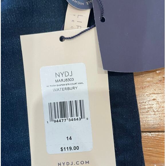NYDJ Women's Straight Leg Jeans - Dark Blue - Picture 3 of 8